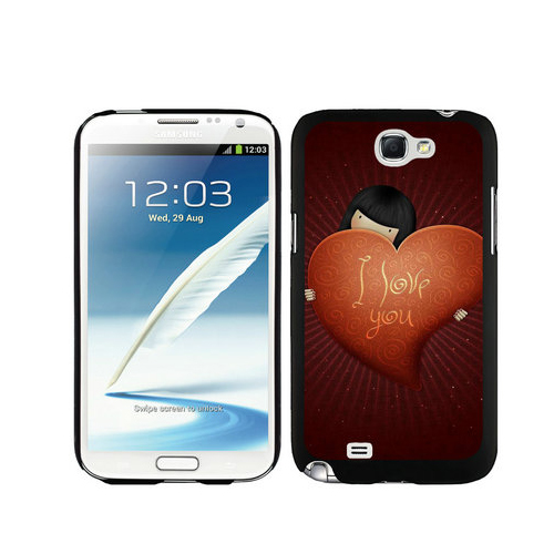 Valentine Girl Samsung Galaxy Note 2 Cases DOK | Women - Click Image to Close